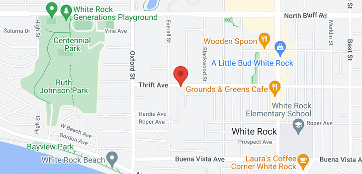 map of 103 14934 THRIFT AVENUE